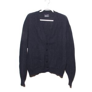 Vintage Puritan Aquamatic Wool Blend Cardigan Sweater Size XL V-neck 60s 70s